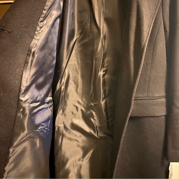 NWT Ralph Lauren Crest-Patch Wool-Blend Coat Size 12 Black - Picture 10 of 11